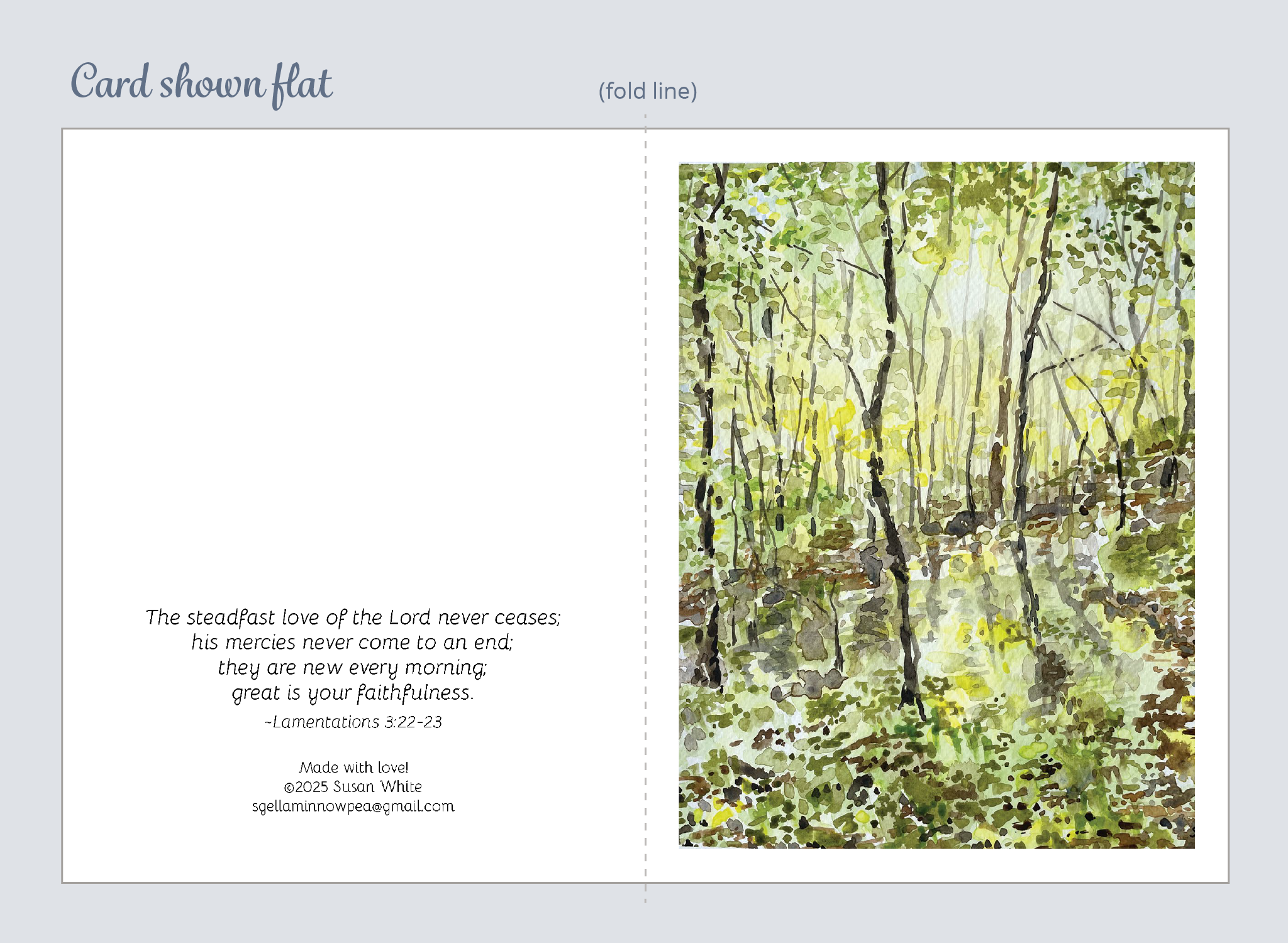 Trees in Splendor Note Cards 5-Pack