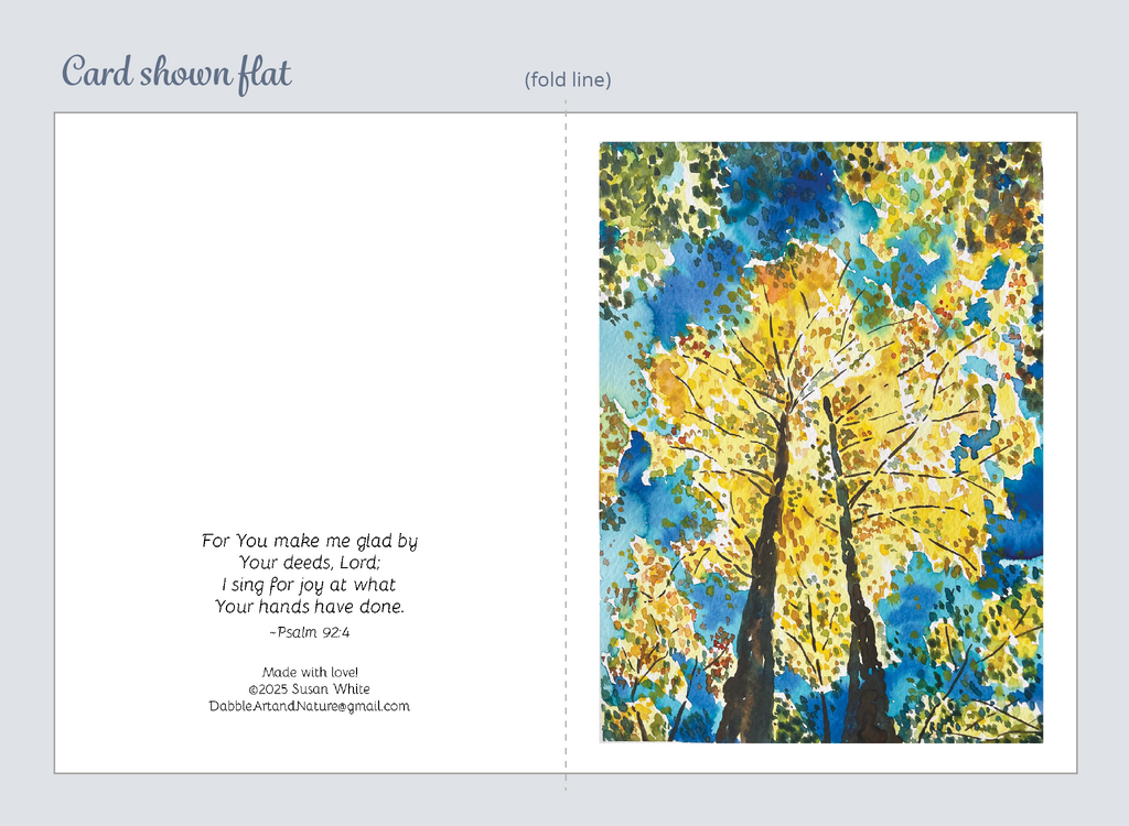 Trees in Splendor Note Cards 5-Pack