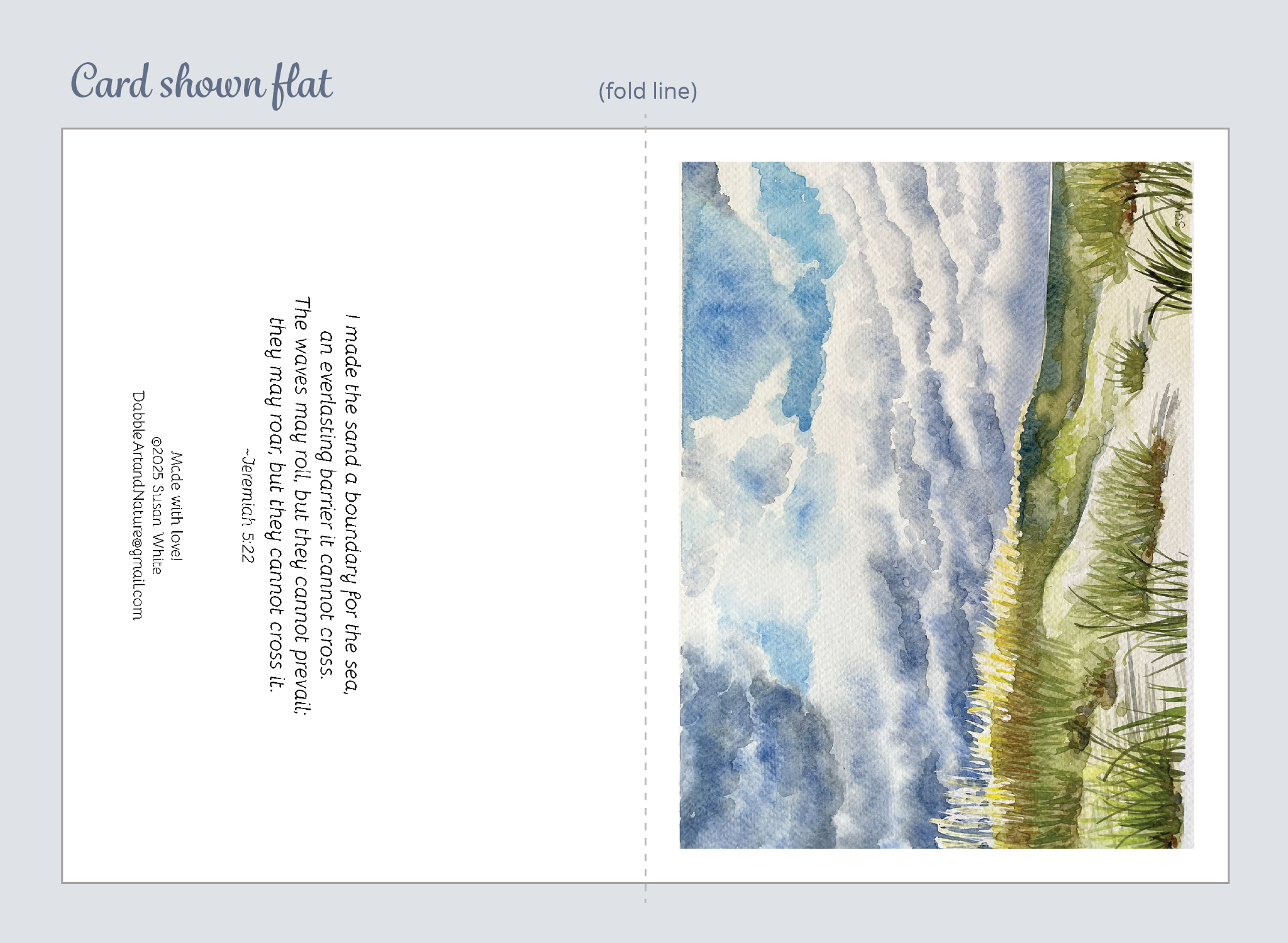 Beach Scapes Note Cards 5-Pack