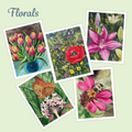 Florals Note Cards 5-Pack